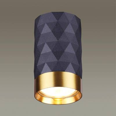 4287/1C HIGHTECH ODL22 403 черный/золотистый/металл Потолочный светильник IP20 LED GU10 max 10W AD ASTRUM