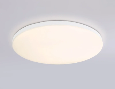 Потолочный светодиодный светильник с Wi-Fi Яндекс Алисой/Tuya/Smart Home/Alexa FZ2001 WH белый IP54 20W 3000K-6500K+RGB D300*55 (ПДУ ИК)