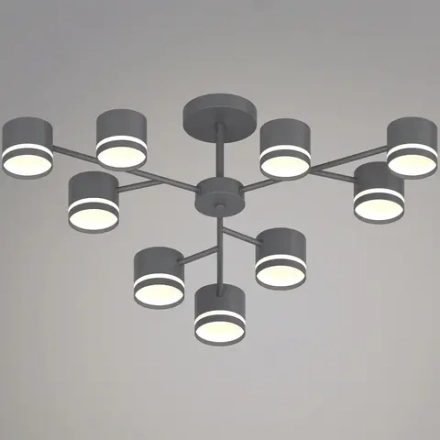 97730-0.3-09 GX53 GREY светильник потолочный Reluce, GX53х9
