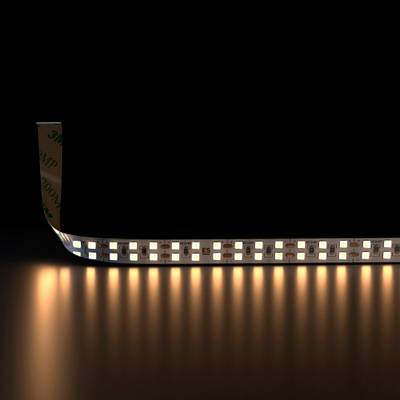 Лента светодиодная 240LED 18W IP20 двухрядная 3300К теплый белый 2835 24V 240Led 18W IP20