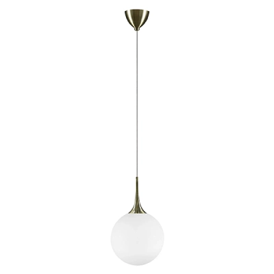 813031 Подвес GLOBO 1х40W E14 electroplating bronze/white Lightstar