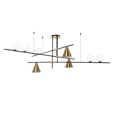 Люстра на штанге Arte Lamp JACOB A7029PL-9BK, 9хE27