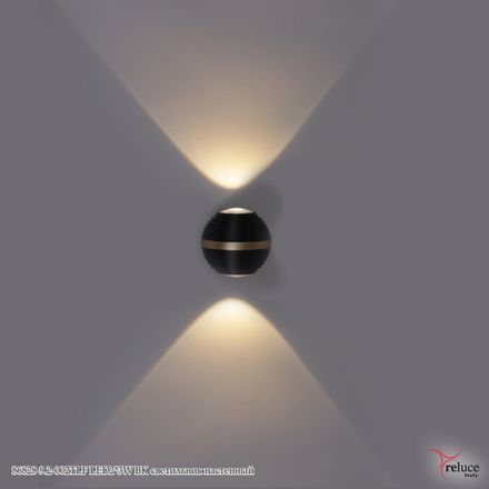 86828-9.2-002TLF LED2*3W BK светильник настенный