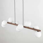 Подвесной светильник со стеклянными плафонами 10273 Estera Wood, G9х9