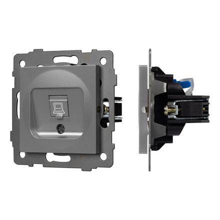 Механизм компьютерной розетки SCT-MPC1-PL-GR-V (RJ-45, CAT6) (Arlight, -)