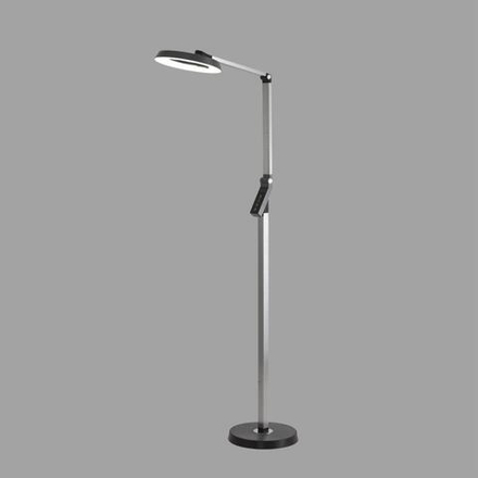 8332/15FL LEDIO LN26 458 темно-серый, металл/пластик Торшер LED 15W 3000/4000/6000K ССТ/диммер/LCD 220-240V GENRI