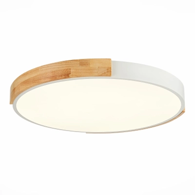 SLE201352-01 Светильник потолочный Белый, Светлое дерево/Белый LED 1*40W 3000K/4000K/6000K
