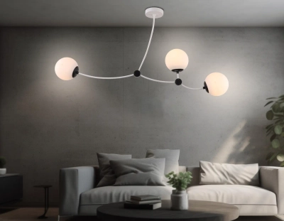 Подвесной светильник TR2566/3 WH/BK белый/черный E27/3 max 60W 1130*150*540