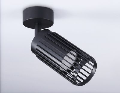 Накладной поворотный спот со сменной лампой  TN51679 BK черный GU10 D60*120