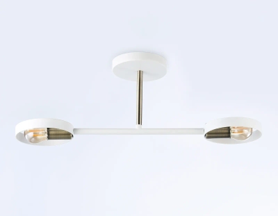 Подвесной светильник со сменной лампой TR8222/2 WH/SB белый/бронза E27/2 max 40W 510*165*190