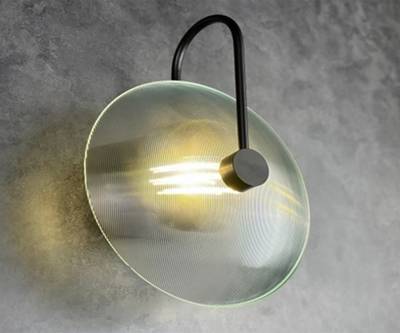 08438-2,19(21) Настенный светильник Мелисса черный/прозрачный d25 h30 Led 8W (4000K)