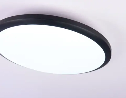 Потолочный светодиодный светильник FZ1233 BK черный IP44 22W 6400К D260*55 (Без ПДУ)
