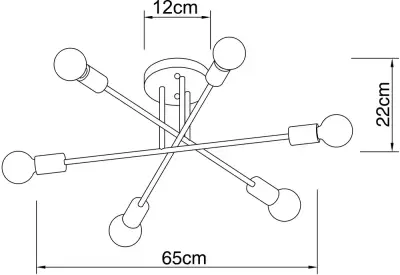 Потолочная люстра Arte Lamp ALASTOR A5435PL-6WH, 6хE27