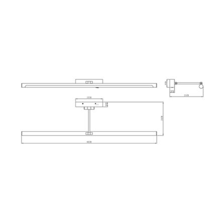 Подсветка для картин Arte Lamp HARRISON A1716AP-1BK, 1хLED