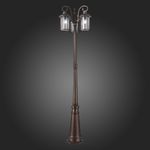 SL080.425.03 Светильник уличный наземный ST-Luce Темный кофе/Прозрачный, Темный кофе E27 3*100W