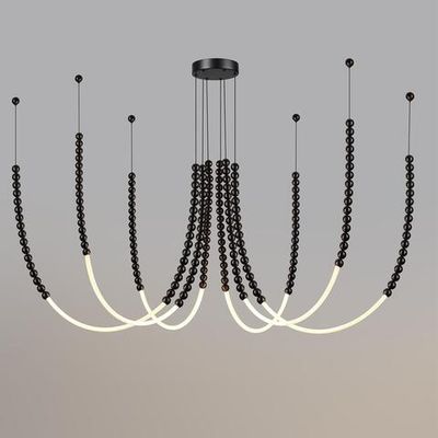 7149/70L HIGHTECH ODL26 Подвесной светильник  черный/акрилл/металл IP20 LED 70W 4300Лм 3500K 300° 220V MONELLA