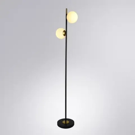 Торшер Arte Lamp ALCOR A2224PN-2BK, 2хE14