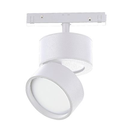 ST809.536.09 Магнитный трековый светильник Белый LED 1*9W 3000K 550Lm Ra&gt;90 120° IP20 D85xH126 48VV