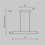 Подвесной светильник Шаг / Step 4000К 23Вт, P010PL-L23W4K. TM Maytoni