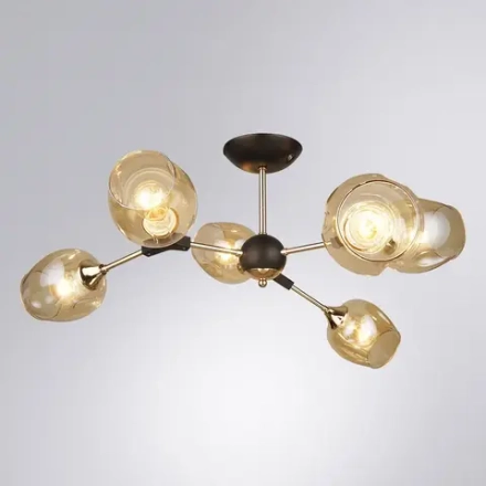 Люстра на штанге Arte Lamp SEPPIA A4211PL-6BK, 6хE27