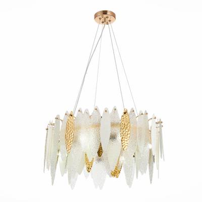 SL1224.203.08 Люстра подвесная ST-Luce Золотистый/Прозрачный, Белый E14 8*60W