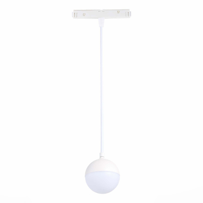 ST358.533.07 Магнитный трековый светильник подвесной белый LED 1*7W 3000K 520Lm Ra>80 120° IP20 D90xH90 48V