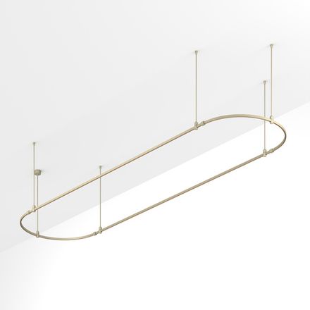 Основание ART-APRIORI-OVAL-ROD-800-4000x1000 (OG) (Arlight, IP20 Металл, 3 года)