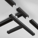 Т- образный коннектор накладной Basity, черный, TRA172CT-11B. TM Maytoni