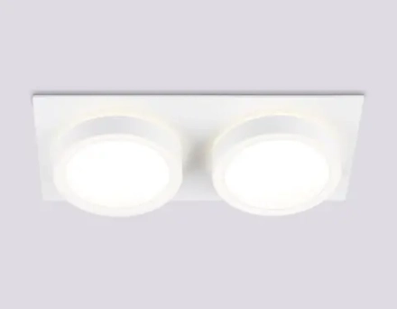 Светильник встраиваемый TN52423/2 WH/FR белый/белый матовый GX53 max 12W 210*105*45