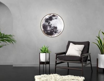 Светильник светодиодный настенно-потолочный FW11114 BK черный 38W LED 3000-6400K D600*38