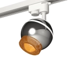 Комплект трекового светильника XT1104005 PSL/CF серебро полированное/кофе GU5.3 LED 3W 4200K (A2520, C1104, N7195)