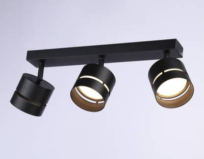 Светильник накладной TN71064/3 BK черный GX53/3 max 12W 405*85*150