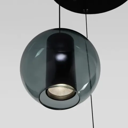 Подвесной светильник 50258/3 LED дымчатый/бирюзовый, LED