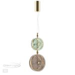 5412/13LD L-VISION ODL_EX23 152 золотой/зеленый/св.коричневый металл/стекло Подвес LED 13W 4000K CARAMELLA