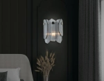Светильник настенный LH31207/2 SN/SM сатин никель/дымчатый E14*2 max 40W 220*150*270