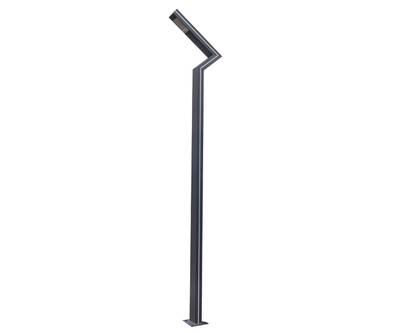 09203-F(220V),16(05) Светильник уличный Сания серый 220V w13*8,5 h300 Led 30W (4000K) Декоративная подсветка синяя.