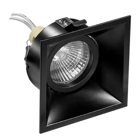 214507 Светильник DOMINO QUADRO MR16 ЧЕРНЫЙ