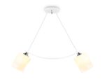 Светильник подвесной TR303154/2 WH/CH/FR белый/хром/белый матовый E27/2 max 40W 640*115*410