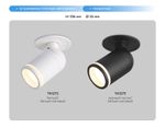 Накладной спот с выключателем TA127 BK черный GU10 max 12W D70*164*D55