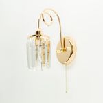 Citilux Синди CL330312 Бра хрустальное с выключателем Золото