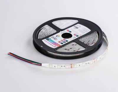 Светодиодная лента RGB GS2302 5050 60Led/ 14.4W m/ 12V IP65 RGB/ 5000*10*2.87mm/ кратность резки 50mm (4 конт.)