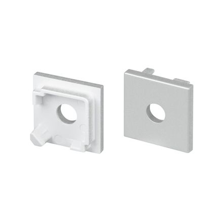 Заглушка SL-KANT-H16-S10 SQUARE с отверстием (Arlight, Пластик)