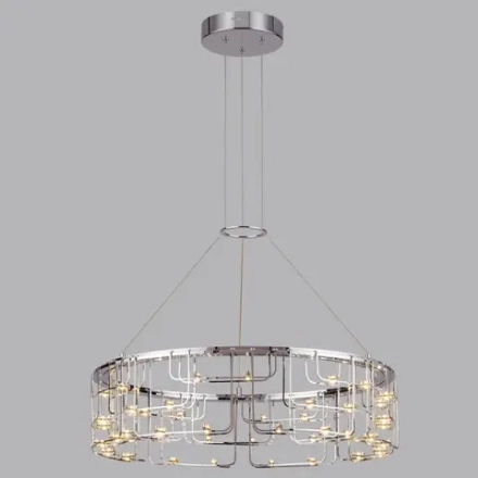 7059/44L HIGHTECH ODL26 287 светильник нерж/сталь хром IP20 LED 44W 3960Лм 3000K 220V ZAHA