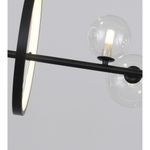 09408-10,19 Люстра Иона черный w120*28 h200 G9 50W+Led 17W (4000K) (Led лампы в комплекте 4000К)