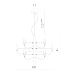 Подвесная люстра Divinare MOLTO 8030/02 LM-18, 18хE14