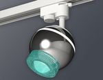 Комплект трекового светильника XT1104004 PSL/BL серебро полированное/голубой GU5.3 LED 3W 4200K (A2520, C1104, N7194)