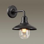 4965/1W NATURE ODL22 735 черный/стекло Ландшафтный настен.светильник E27 1*60W IP44 CAMPA