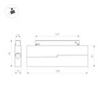 Светильник MAG-ORIENT-FLAT-FOLD-S230-12W Warm3000 (BK, 80 deg, 48V) (Arlight, IP20 Металл, 5 лет)