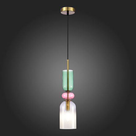 SL2000.203.01 Подвес ST-Luce Золотистый/Дымчатый E14 1*40W