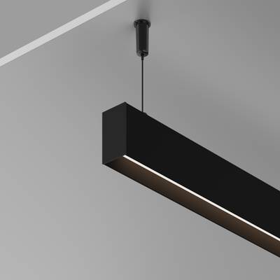 Алюминиевый профиль накладной-подвесной 25x42 (Черный, 2 м), ALM-2542-B-2M 633010